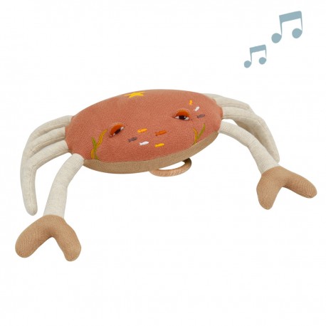 COUSSIN MUSICAL CRABE SABLE